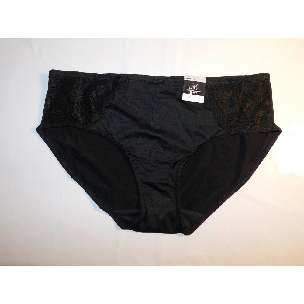 INC Women's Hipster Panties Black Size 1X Panty New